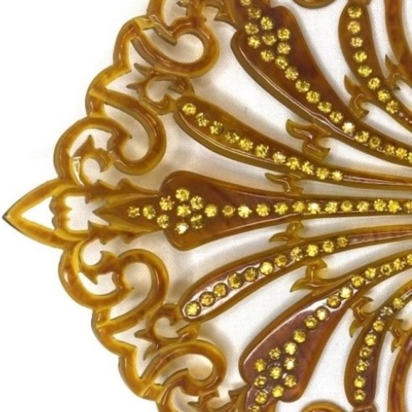 Vintage Large Mantilla Style Women's Hair Comb - Picture 8 of 8